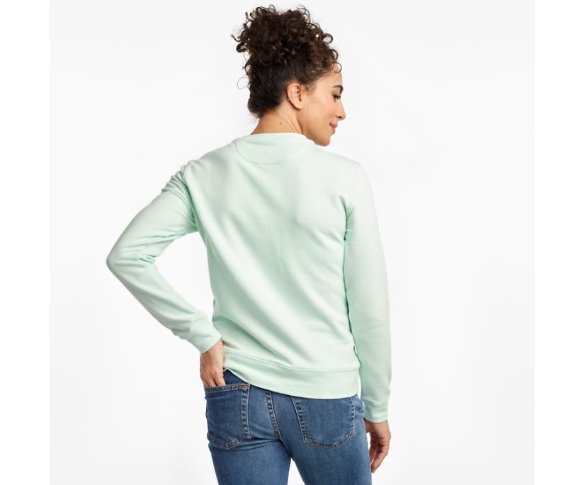 Női Saucony Rested Crewneck Ingek Kék | HU 597TCE